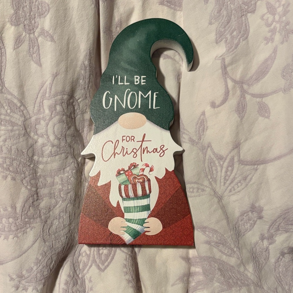 Festive Gnome Christmas Decoration - Green and Red